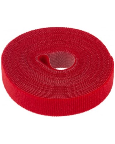 Лента-липучка многоразовая 5 м х 20мм, красная (1 шт/уп) REXANT 07-7524 в Кемерово Монтажные материалы Pintop.ru
