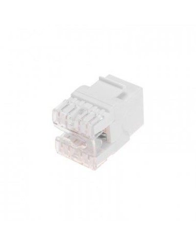 Модуль Keystone Jack RJ-45(8P8C), UTP неэкранированный, CAT 5e, тип 180 градусов, белый REXANT PRO 02-0060 в Кемерово Модули Keystone Pintop.ru