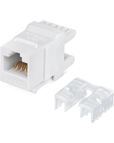 Модуль Keystone Jack RJ-45(8P8C), UTP неэкранированный, CAT 6, тип 180 градусов, белый REXANT PRO 02-0250 в Кемерово Модули Keystone Pintop.ru