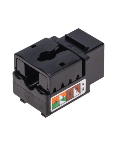 Модуль Keystone Jack RJ-45(8P8C), UTP неэкранированный, CAT 6, тип 90 градусов, черный REXANT PRO 02-0255 в Кемерово Модули Keystone Pintop.ru