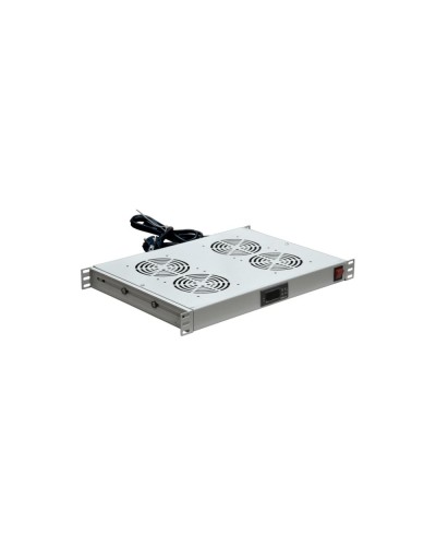 Модуль вентиляторный с термостатом 19 1U с 4-мя вентиляторами REXANT 04-2605 в Кемерово Вентиляторные модули Pintop.ru