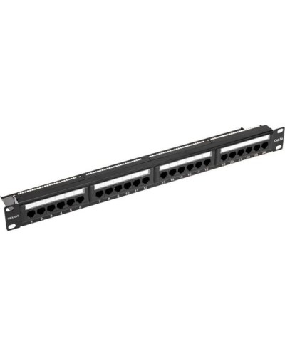 Панель коммутационная с кабельным органайзером 19, 1U, 24 порта, UTP, RJ-45, CAT 5e REXANT PRO (02-0031) в Кемерово Аксессуары для стоек и шкафов Pintop.ru