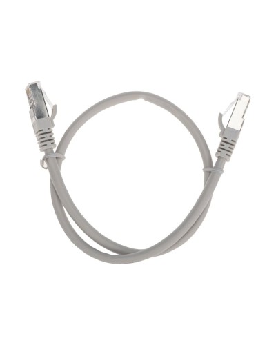 Патч-корд S/FTP, CAT 6A (10G), RJ45-RJ45, 28AWG, LSZH, серый, 0,5м REXANT 02-0390-05 в Кемерово Патчкорды (медные) Pintop.ru
