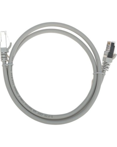 Патч-корд S/FTP, CAT 6A (10G), RJ45-RJ45, 28AWG, LSZH, серый, 1м REXANT 02-0390-1 в Кемерово Патчкорды (медные) Pintop.ru