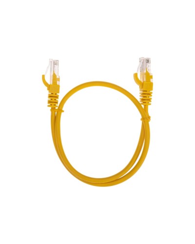 Патч-корд U/UTP, CAT 5e, RJ45-RJ45, 26AWG, LSZH, желтый, 0,5м REXANT 02-0105-05 в Кемерово Патчкорды (медные) Pintop.ru