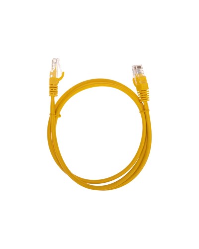 Патч-корд U/UTP, CAT 5e, RJ45-RJ45, 26AWG, LSZH, желтый, 1м REXANT 02-0105-1 в Кемерово Патчкорды (медные) Pintop.ru