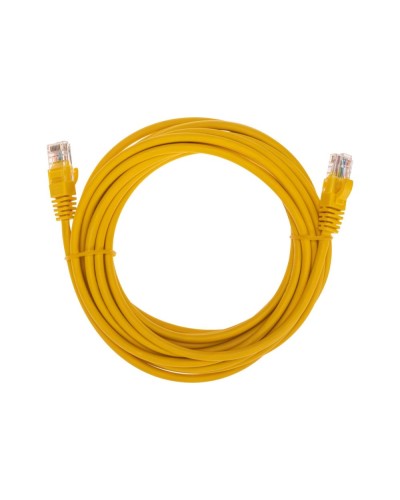 Патч-корд U/UTP, CAT 5e, RJ45-RJ45, 26AWG, LSZH, желтый, 5м REXANT 02-0105-5 в Кемерово Патчкорды (медные) Pintop.ru