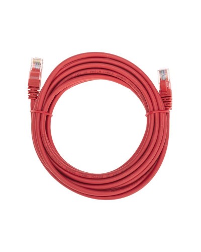Патч-корд U/UTP, CAT 5e, RJ45-RJ45, 26AWG, LSZH, красный, 5м REXANT 02-0103-5 в Кемерово Патчкорды (медные) Pintop.ru
