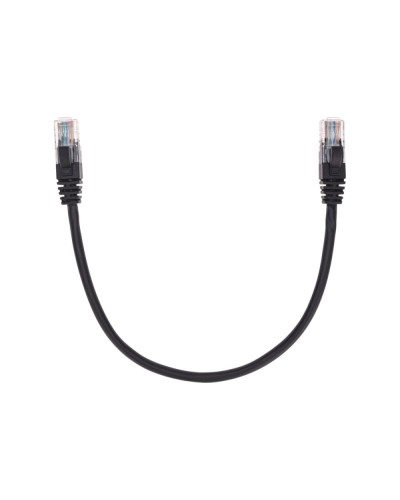 Патч-корд U/UTP, CAT 5e, RJ45-RJ45, 26AWG, LSZH, черный, 0,3м REXANT 02-0102-03 в Кемерово Патчкорды (медные) Pintop.ru