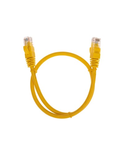 Патч-корд U/UTP, CAT 6, RJ45-RJ45, 26AWG, LSZH, желтый, 0,5м REXANT 02-0295-05 в Кемерово Патчкорды (медные) Pintop.ru