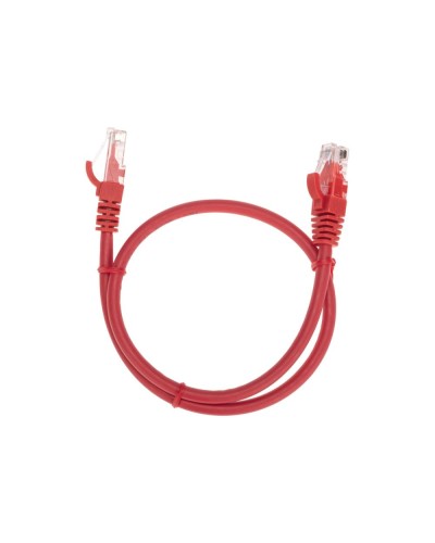 Патч-корд U/UTP, CAT 6, RJ45-RJ45, 26AWG, LSZH, красный, 0,5м REXANT 02-0293-05 в Кемерово Патчкорды (медные) Pintop.ru
