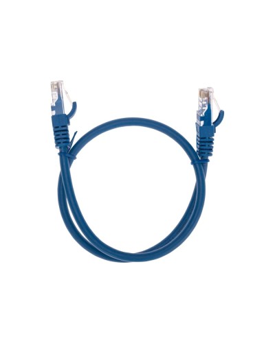 Патч-корд U/UTP, CAT 6, RJ45-RJ45, 26AWG, LSZH, синий, 0,5м REXANT 02-0294-05 в Кемерово Патчкорды (медные) Pintop.ru