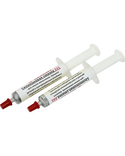 Смазка силиконовая 221, до +350 C, 2 мл, шприц REXANT (09-3955) в Кемерово Монтажные материалы Pintop.ru