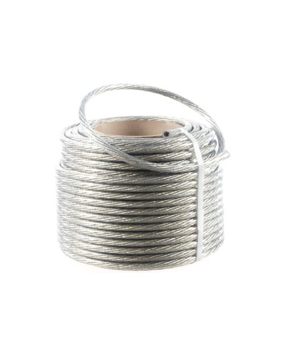 Трос стальной в ПВХ изоляции d=10.0 мм, катушка 50 метров REXANT (09-5300) в Кемерово Крепежные изделия Pintop.ru