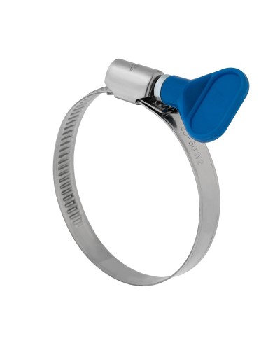 Хомут червячный 32-50/9-0,7мм, с ключом, нержавеющая сталь W2, (50 шт/уп) REXANT 07-0732-1 в Кемерово Стяжки-хомуты Pintop.ru