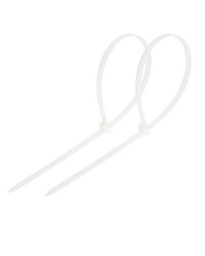 Хомут-стяжка нейлоновый 250x3.6 мм белый (100шт/уп) REXANT 07-0250 в Кемерово Стяжки-хомуты Pintop.ru