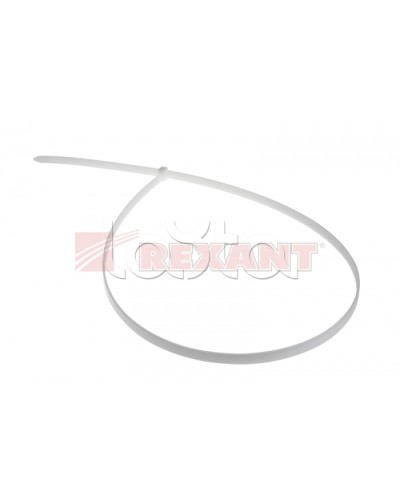 Хомут-стяжка нейлоновый 9х1020 мм белый (100шт/уп) REXANT 07-1020 в Кемерово Стяжки-хомуты Pintop.ru