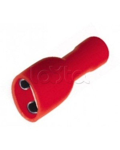 Клемма плоская полностью изолированная 0.5-1.5 мм² (КППИ гнездо - 5мм) (100шт/уп) REXANT 08-0611 в Кемерово Клеммные колодки Pintop.ru