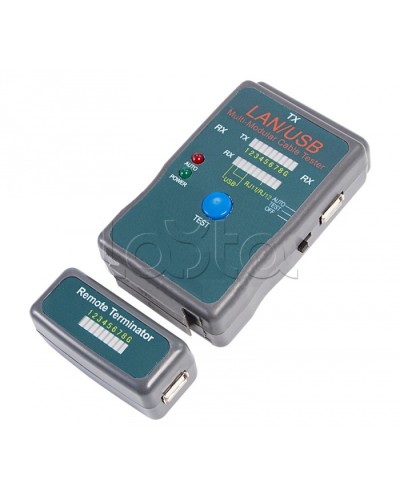 Тестер кабеля универсальный RJ-45+USB (HY-251454CT) REXANT 12-1011 в Кемерово Тестеры для систем видеонаблюдения Pintop.ru