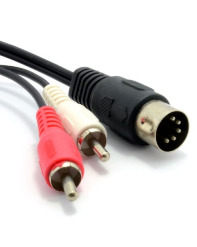 Шнур DIN 5PIN Plug - 2 RCA Plug 1.5 м GOLD (10шт/уп) REXANT 17-2512 в Кемерово Патч-корды и пигтейлы Pintop.ru