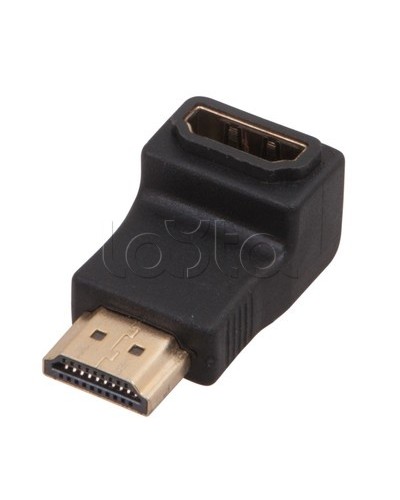 Переходник гнездо HDMI - штекер HDMI угловой GOLD (10шт/уп) REXANT 17-6805 в Кемерово Проходные адаптеры Pintop.ru