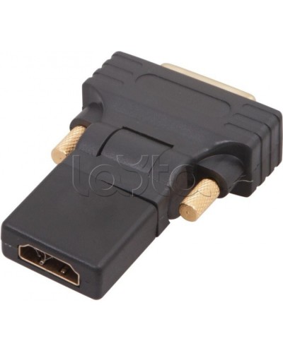 Переходник штекер DVI-D - гнездо HDMI поворотный GOLD (10шт/уп) REXANT 17-6812 в Кемерово Проходные адаптеры Pintop.ru