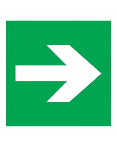 Знак эвакуационный Направляющая стрелка 100x100 (5шт/уп) REXANT 56-0029 в Кемерово Дополнительное оборудование для ОПС Pintop.ru