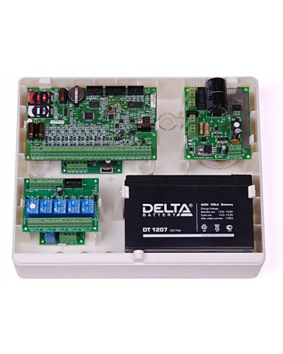 Корпус пластиковый для объектового оборудования компании Ритм Ritm Корпус Контакт под АКБ 7Ач в Кемерово GSM мониторинг Ritm Pintop.ru