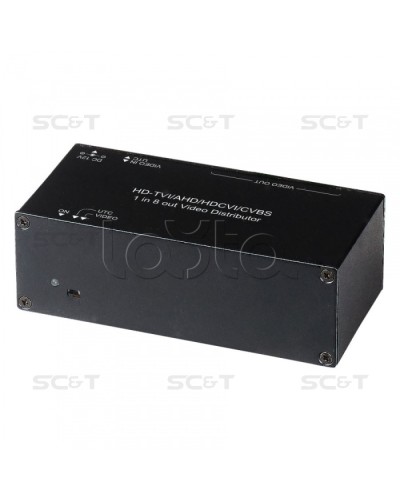 Распределитель видеосигнала HDCVI/HDTVI/AHD SC&T CD108HD в Кемерово Видеоусилители, Модуляторы, Делители Pintop.ru
