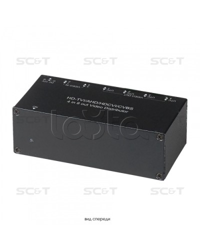 Распределитель видеосигнала HDCVI/HDTVI/AHD/CVBS SC&T CD408HD в Кемерово Видеоусилители, Модуляторы, Делители Pintop.ru