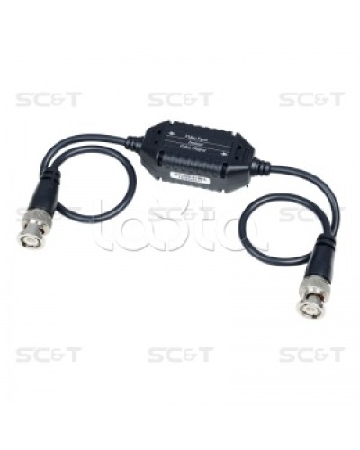 Изолятор коаксиального кабеля (AHD/CVI/TVI) для защиты от искажений по земле SC&T GL001HDP в Кемерово Видеоусилители, Модуляторы, Делители Pintop.ru