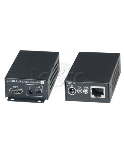 Комплект для передачи HDMI сигнала с ИК повторителем по одному кабелю витой пары SC&T HE02EI в Кемерово Видеоусилители, Модуляторы, Делители Pintop.ru