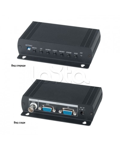 Преобразователь VGA- видеосигнала в аналоговый видеосигнал SC&T VC01 в Кемерово Видеоусилители, Модуляторы, Делители Pintop.ru