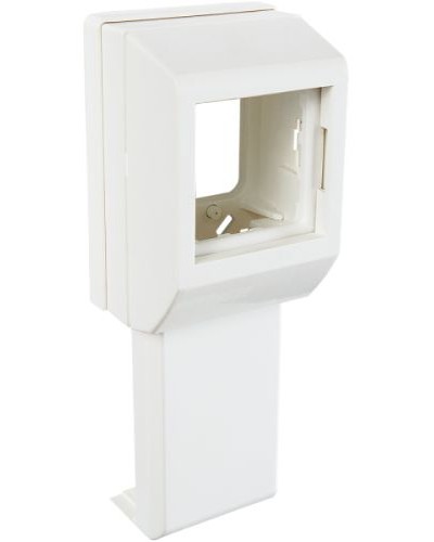 Суппорт с рамкой на 1 пост (45х45) вдоль профиля универсальный SPL 020007S в Кемерово Аксессуары для кабель-канала Pintop.ru