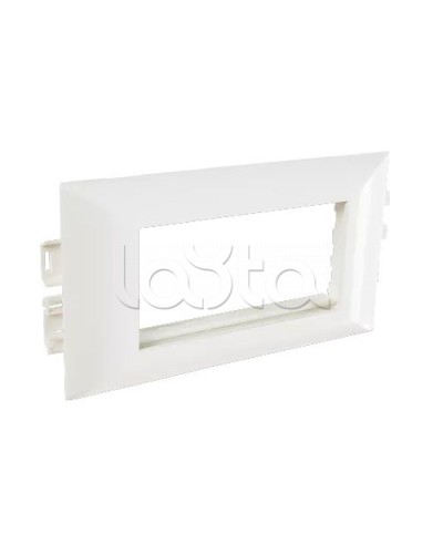 Суппорт с рамкой на 2 поста (45х45) в профиль для кабельных каналов 100х50, 105х50 SPL 100008S в Кемерово Аксессуары для кабель-канала Pintop.ru