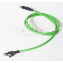 Коммутационный шнур категории 6, U/UTP, 4х2х(7х0,21), LSZH, 3м, зеленый SPL (500015)