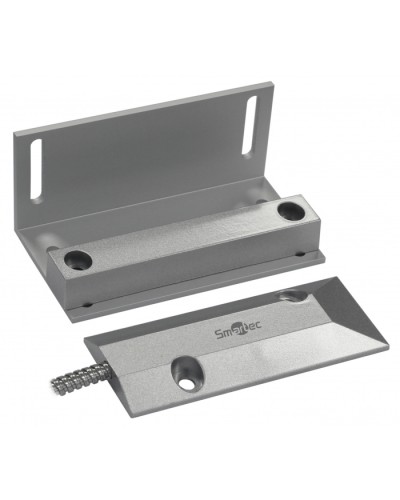 Магнитоконтактный датчик, НЗ, серебряный, накладной для металлических дверей, металлорукав, зазор 60 мм Smartec ST-DM141NC-SL в Кемерово Извещатели охранные Pintop.ru