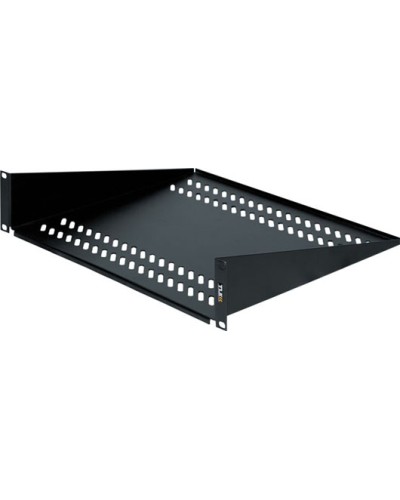 Полка фронтальная 2U (400 мм) TLK TLK-SHFR-400-BK в Кемерово Полки для шкафов и стоек Pintop.ru