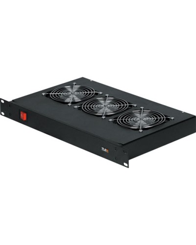 Панель вентиляционная с 3 вентиляторами TLK TLK-VP3/BK в Кемерово Вентиляторные модули Pintop.ru