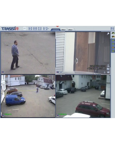 Дополнительный обзорный канал для системы управления поворотными камерами в ручном и автоматическом режиме TRASSIR ActiveDome Fix в Кемерово Системы видеонаблюдения Pintop.ru