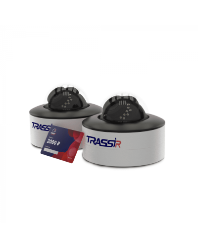 Комплект облачного видеонаблюдения TRASSIR W2D5Street в Кемерово IP-камеры Pintop.ru