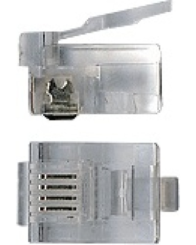 Коннектор RJ12 д/кабеля 6-ти контактный TWT-PL12-6P6C/100 в Кемерово Аксессуары для кабель-канала Pintop.ru