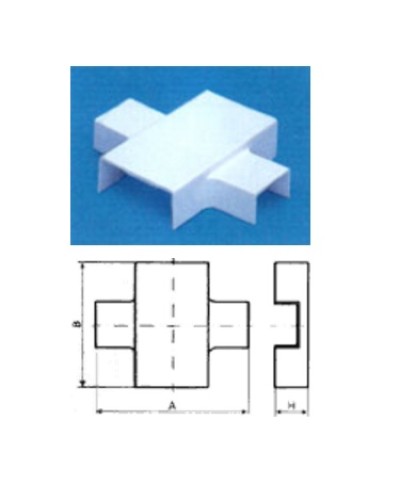 Х-переходник 60x22 на 24x14 TWT TWT-CT60/24-XT-WH в Кемерово Аксессуары для кабель-канала Pintop.ru