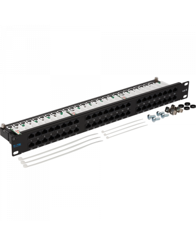 Патч-панель 48 портов, UTP, кат.6, 1U TWT (TWT-PP48/1U-U6) в Кемерово Патч панель Pintop.ru