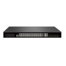 Управляемый L2 PoE коммутатор 24GE+4Uplink+4SFP, Gigabit Managed PoE Switch Tantos TSn-24GP28C4M