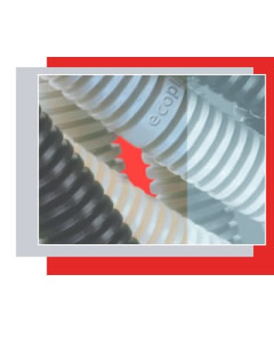 Труба гофрированная ПВХ легкая, с зондом диам. 25 мм (1шт=50м) Экопласт 10125-50 в Кемерово Труба гофрированная Pintop.ru