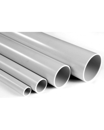 Труба гладкая ПВХ жесткая легкая диам 50, цвет серый (3м) Экопласт 30050 в Кемерово Гладкая труба Pintop.ru