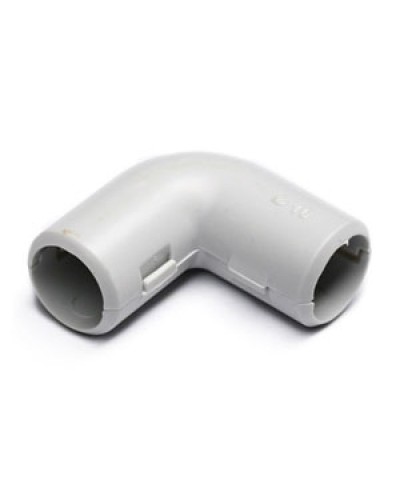 Угол 90° (из двух частей) для труб D16 мм, без галогена Экопласт 41216HF в Кемерово Повороты, муфты, тройники Pintop.ru