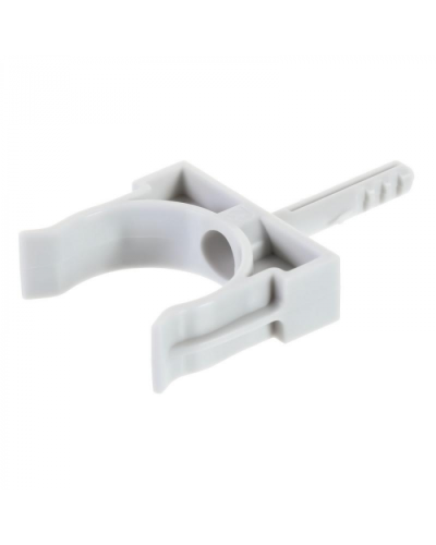 Держатель с дюбелем без шурупа D32мм (черный) Экопласт (41432BL) в Кемерово Аксессуары для кабель-канала Pintop.ru