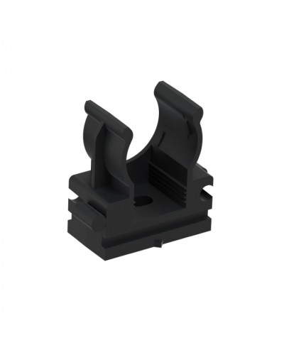 CFQ16 Держатель (клипса) для труб, для монтажного пистолета D16мм, цвет чёрный (50шт) Экопласт (41516BL) в Кемерово Держатели, клипсы, скобы Pintop.ru